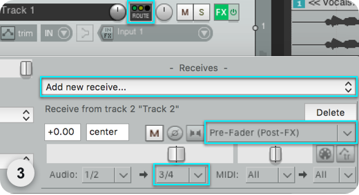 REAPER Sidechain Setup Step 3