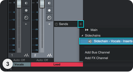 Studio One Sidechain Setup Step 3