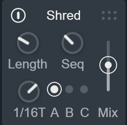 Shred Effect Panel