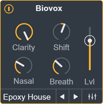 Biovox module main view