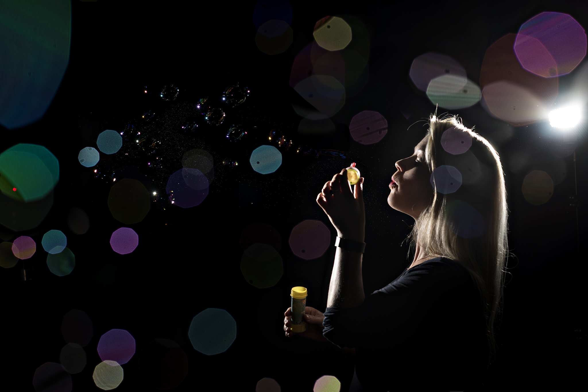 Cape Town photographer Charlene Schreuder Girl blowing bubbles
