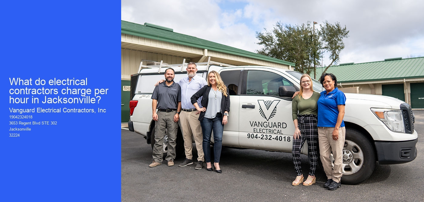 What do electrical contractors charge per hour in Jacksonville?