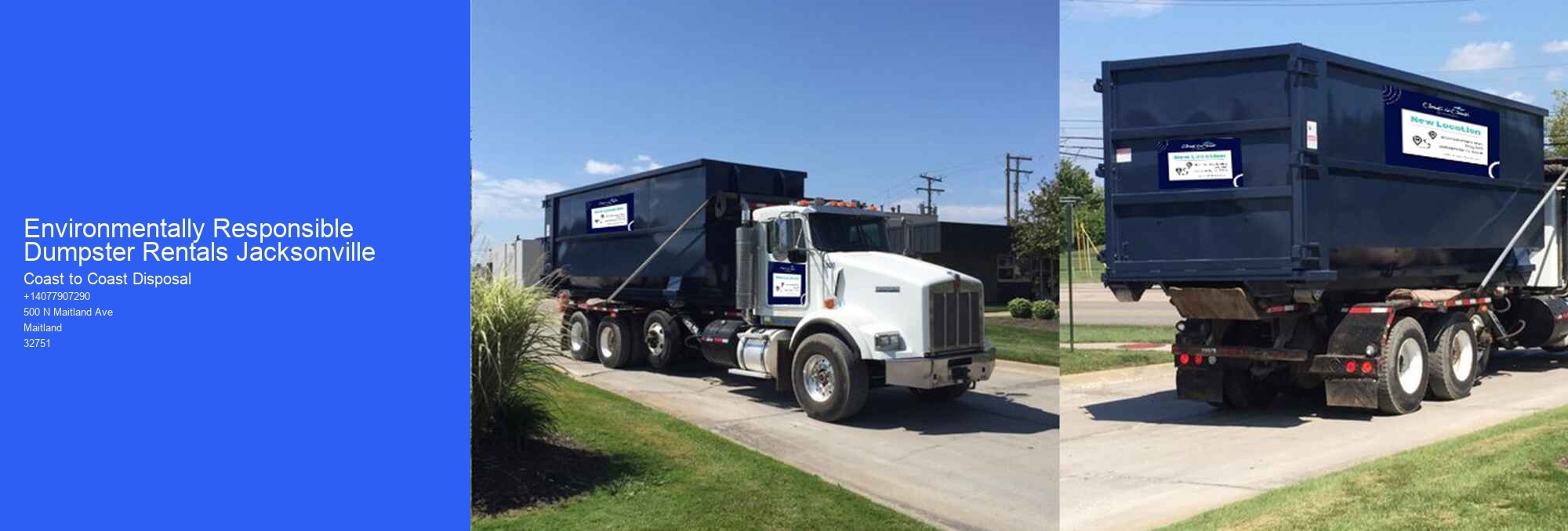 Environmentally Responsible Dumpster Rentals Jacksonville