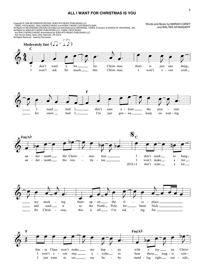 I Want A Hippopotamus For Christmas Piano Sheet Music Free - Best Music Sheet