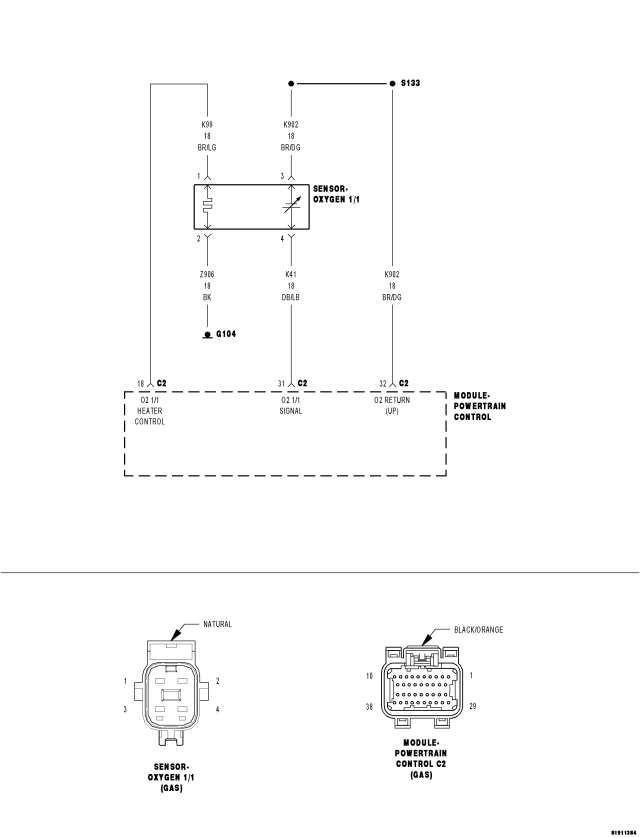 o2 sensor circuit high voltage