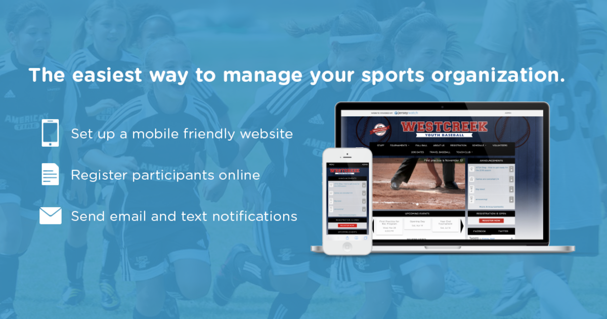 Jersey Watch - Sports Websites and Online Registration