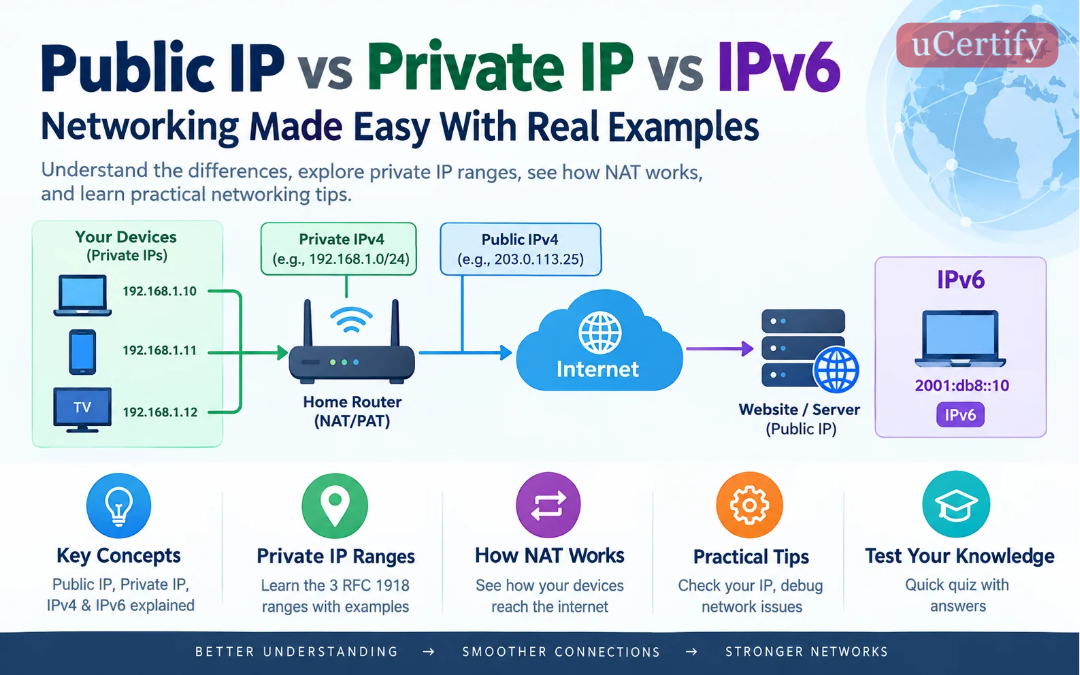 Public IP vs Private IP vs IPv6: Networking Made Easy With Real Examples