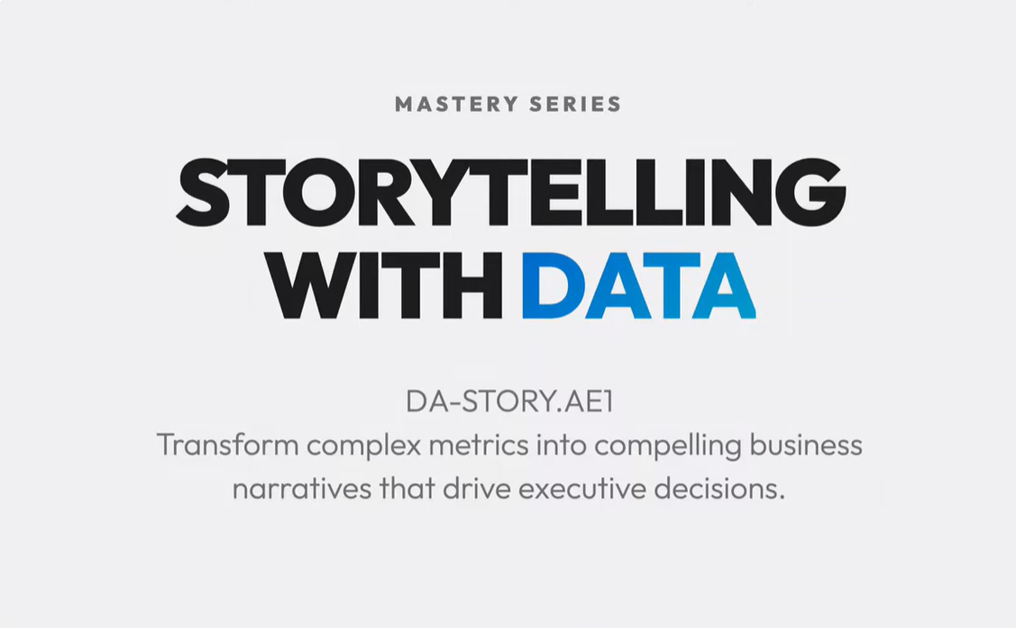 DA-STORY.AE1 : Storytelling with Data: A Data Visualization Guide for Business Professionals