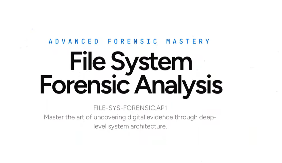 FILE-SYS-FORENSIC.AP1 : File System Forensic Analysis