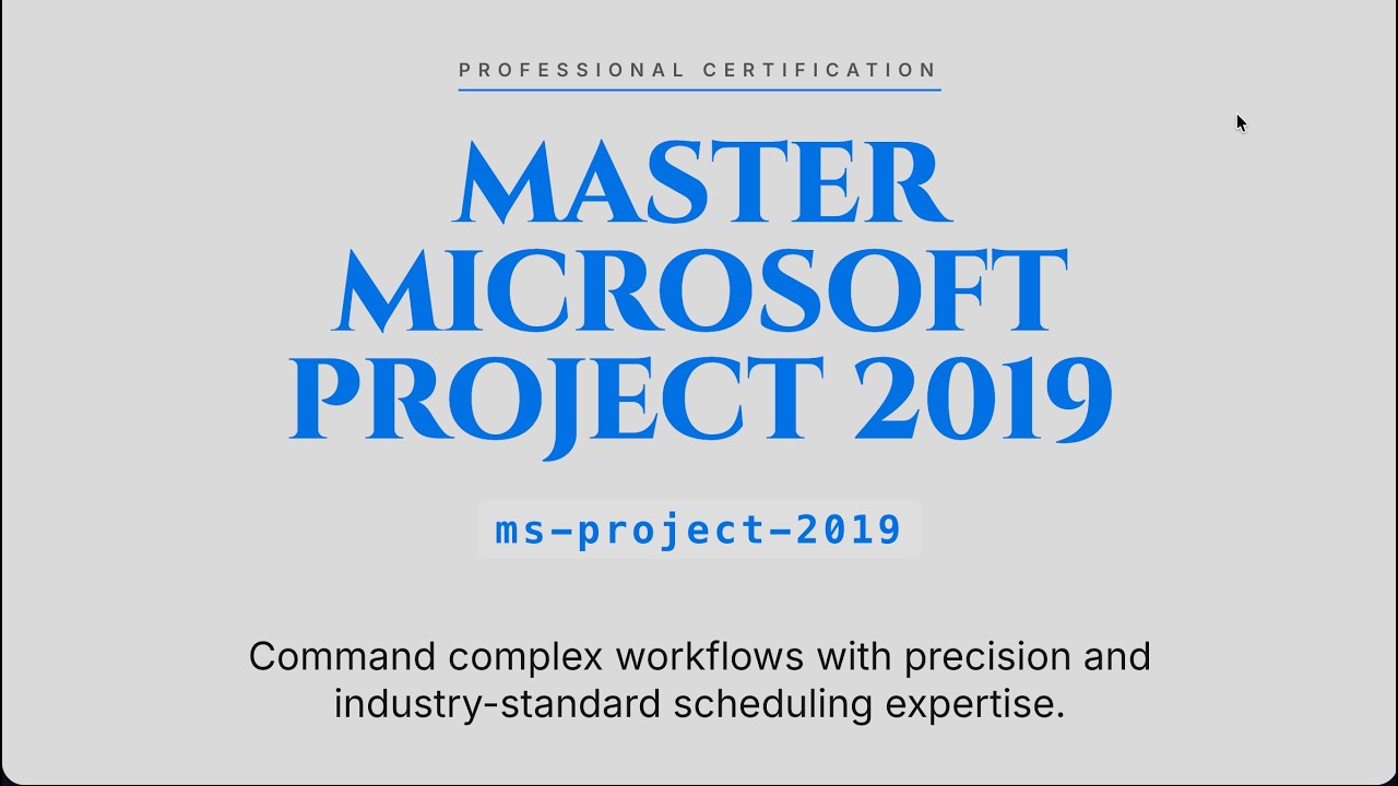 ms-project-2019 : Microsoft Project 2019