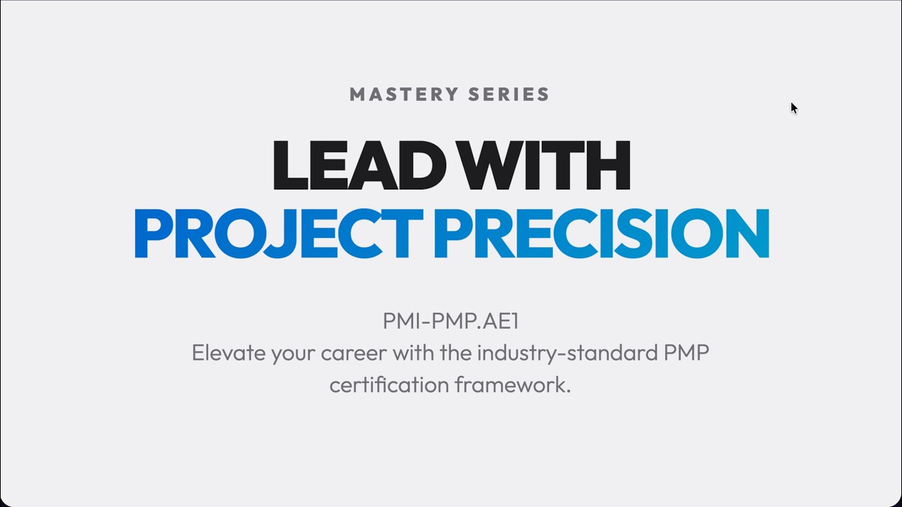 PMI-PMP.AE1 : Project Management Professional (PMP- PMBOK6)