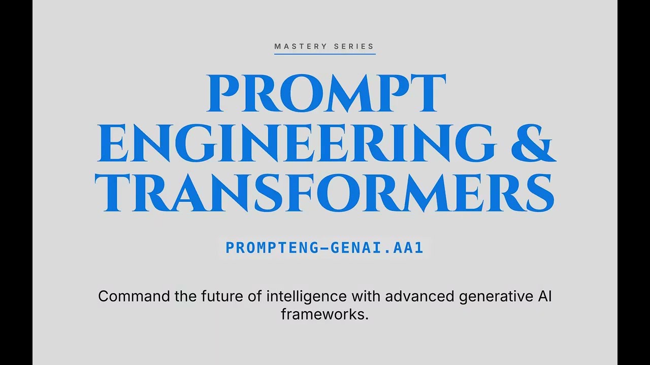 PROMPTENG-GENAI.AA1 : Prompt Engineering, Transformers & Applied Generative AI
