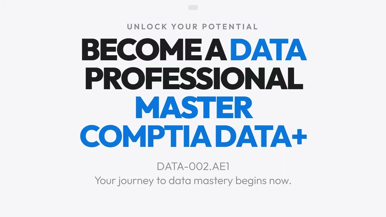 DATA-002.AE1 : CompTIA Data+ Study Guide