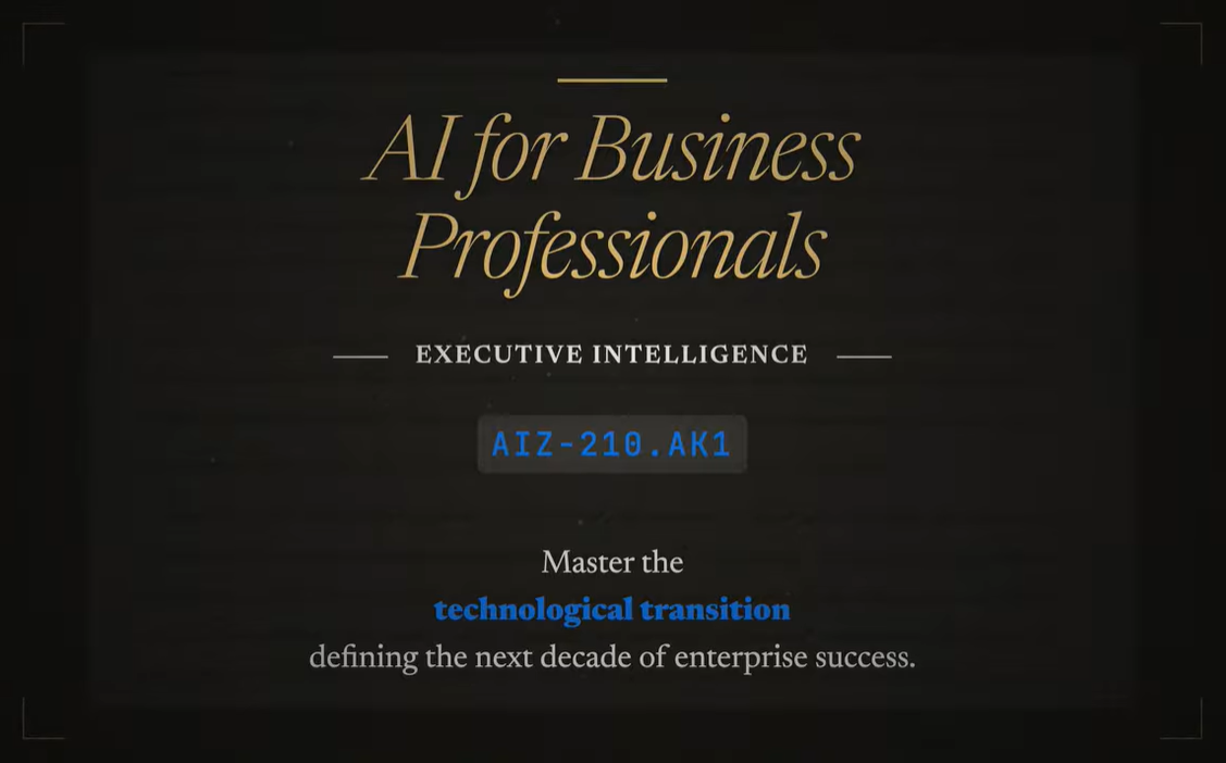 AIZ-210.AK1 : AI for Business Professionals (AIBIZ)