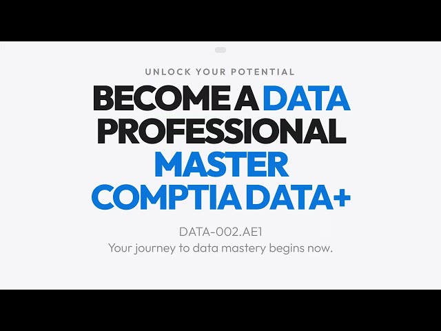 DA0-001.AE1 : CompTIA Data+