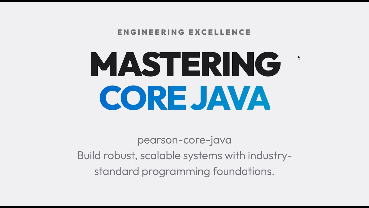 pearson-core-java : Core Java: Fundamentals