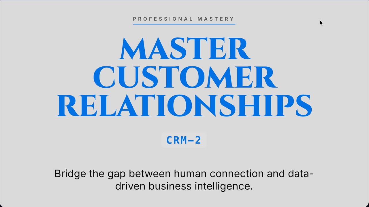 CRM-2 : Customer Relationship Management
