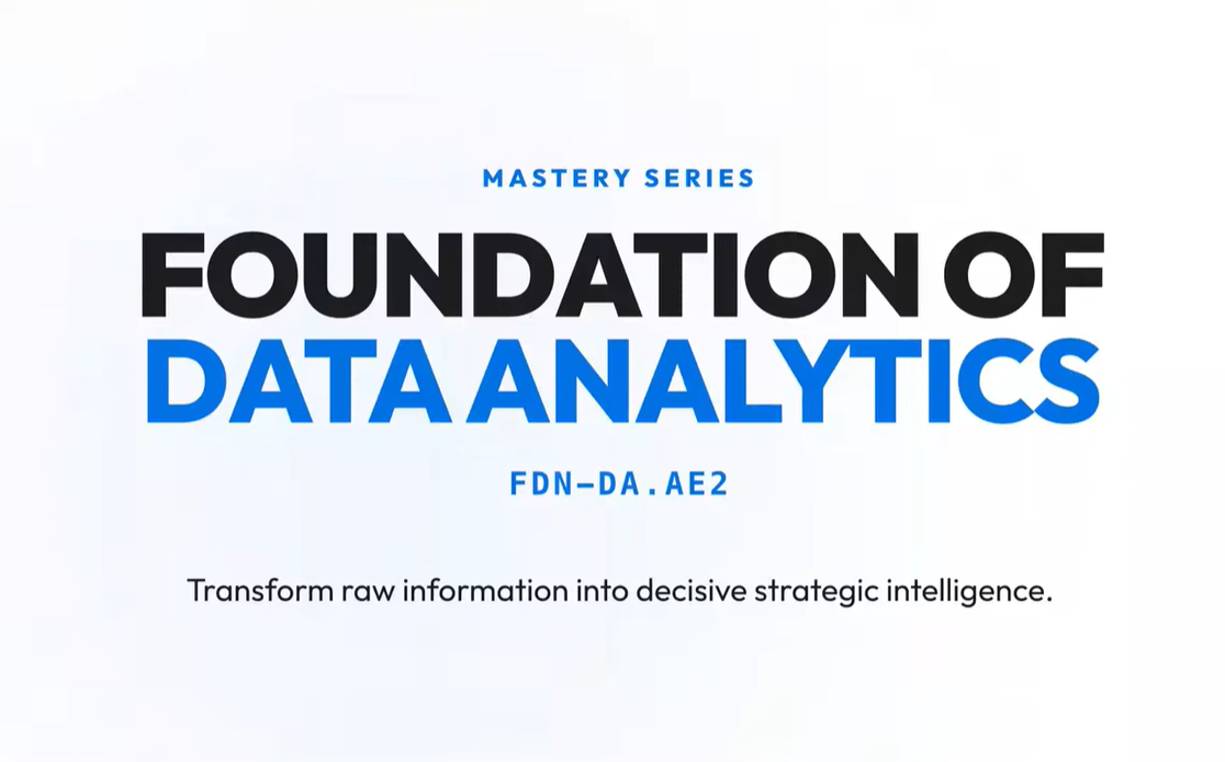 FDN-DA.AE2 : Foundation of Data Analytics