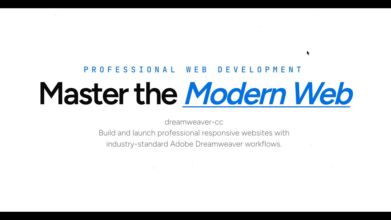 dreamweaver-cc : Adobe Dreamweaver Training: Build & Launch Responsive Websites