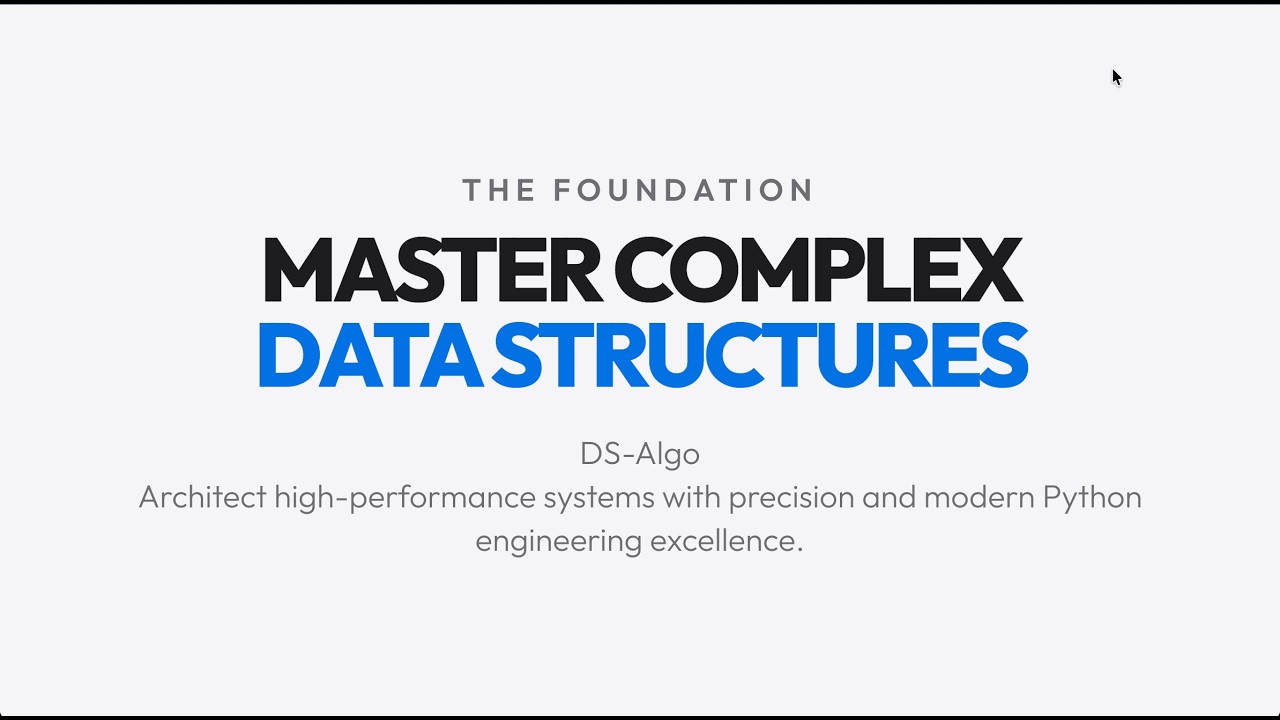 DS-Algo : Data Structures and Algorithms in Python