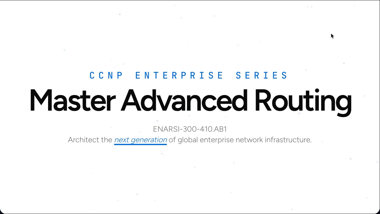 ENARSI-300-410.AB1 : CCNP Enterprise Advanced Routing (300-410)