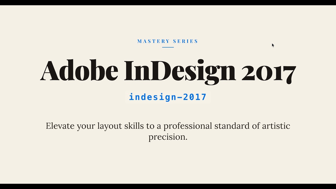 indesign-2017 : Adobe InDesign 2017
