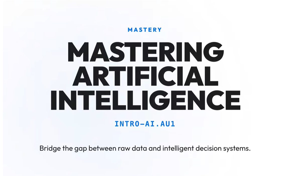 INTRO-AI.AU1 : Artificial Intelligence: Logic, Learning, and Problem Solving