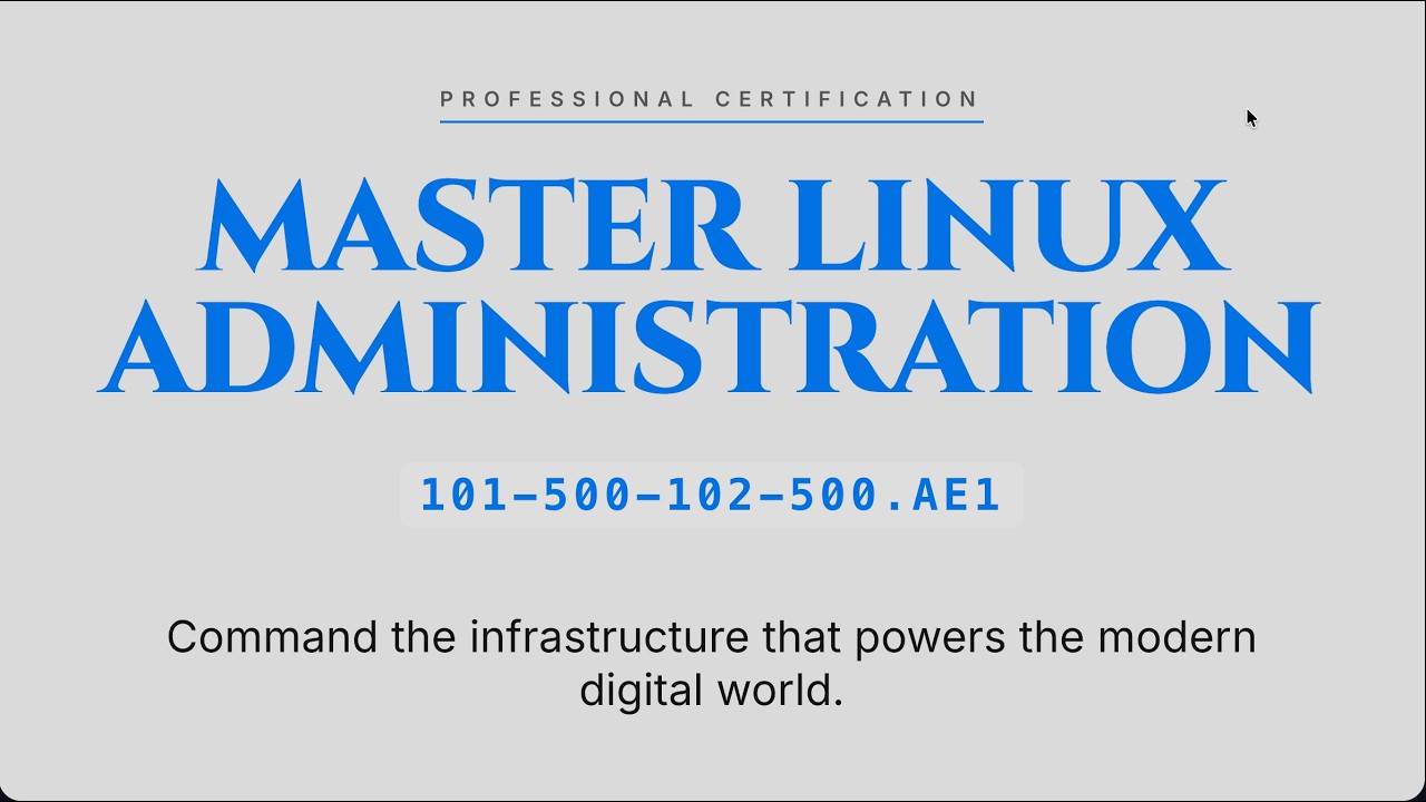 101-500-102-500.AE1 : LPIC-1: Linux Administrator (101 and 102 exams)