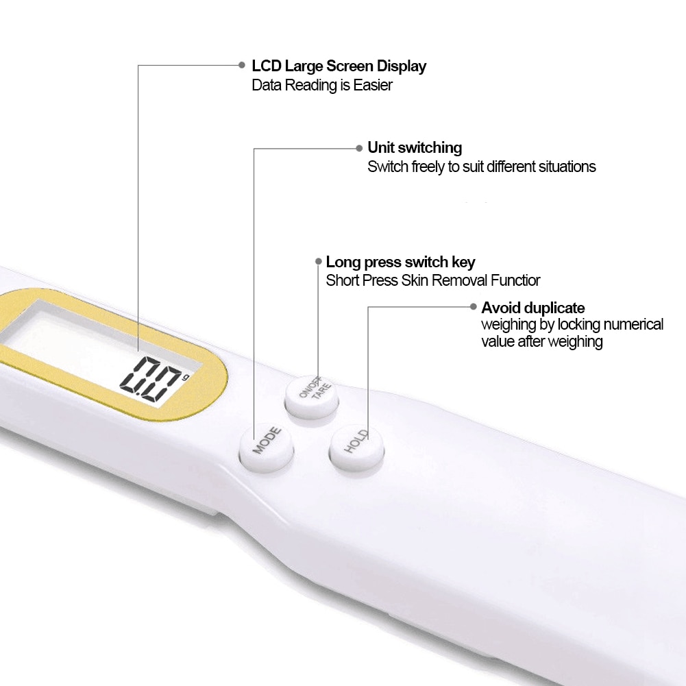 500g/0.1g Portable LCD Digital Kitchen Scale Mini Pets Food Measuring Spoon Gram Electronic Spoon Weight Volumn Food Scale 500g/0.1g Portable LCD Digital Kitchen Scale Mini Pets Food Measuring Spoon Gram Electronic Spoon Weight Volumn Food Scale