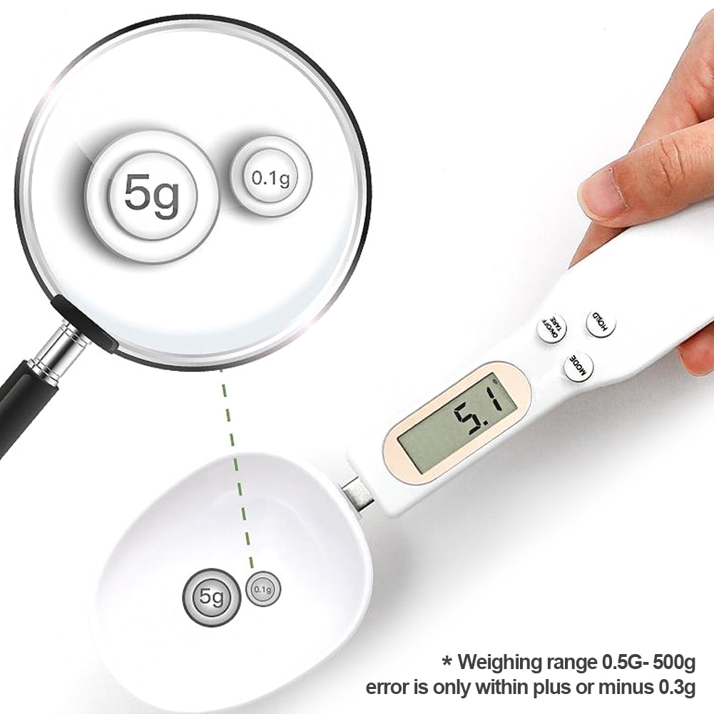 500g/0.1g Portable LCD Digital Kitchen Scale Mini Pets Food Measuring Spoon Gram Electronic Spoon Weight Volumn Food Scale 500g/0.1g Portable LCD Digital Kitchen Scale Mini Pets Food Measuring Spoon Gram Electronic Spoon Weight Volumn Food Scale