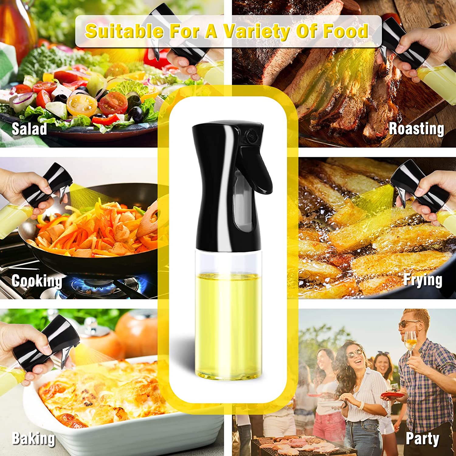 200ml 300ml 500ml Oil Spray Bottle Kitchen Cooking Olive Oil Dispenser Camping BBQ Baking Vinegar Soy Sauce Sprayer Containers 200ml 300ml 500ml Oil Spray Bottle Kitchen Cooking Olive Oil Dispenser Camping BBQ Baking Vinegar Soy Sauce Sprayer Containers