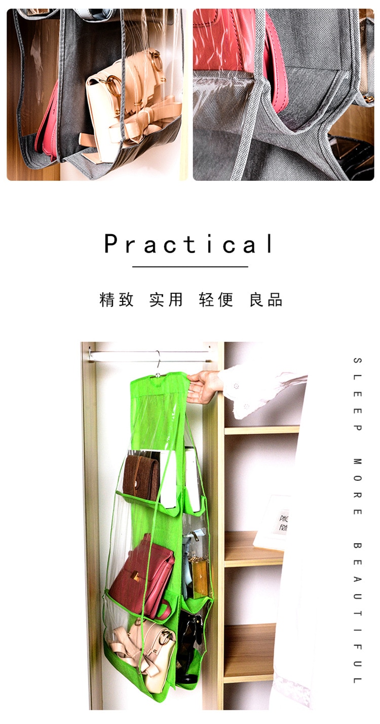 Handbag Hanging Organizer Hanging Purse Organizer for Closet Organizers Bag Storage Hanger Oxford Cloth Closet Bag Organizer