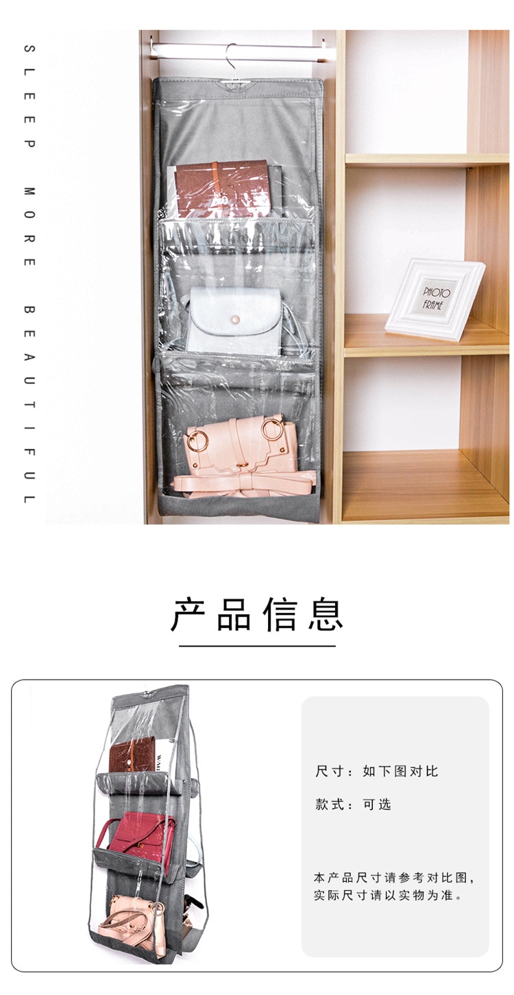 Handbag Hanging Organizer Hanging Purse Organizer for Closet Organizers Bag Storage Hanger Oxford Cloth Closet Bag Organizer