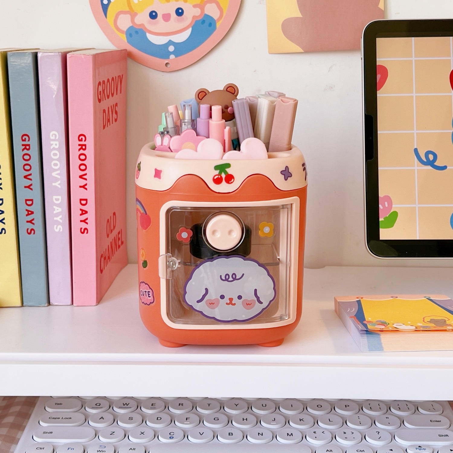 1PC Kawaii Pig Pen Pencil Pot Holder Brush Storage Container Desk Organizer Multifunction washi tape Stationery Office Supplies 1PC Kawaii Pig Pen Pencil Pot Holder Brush Storage Container Desk Organizer Multifunction washi tape Stationery Office Supplies
