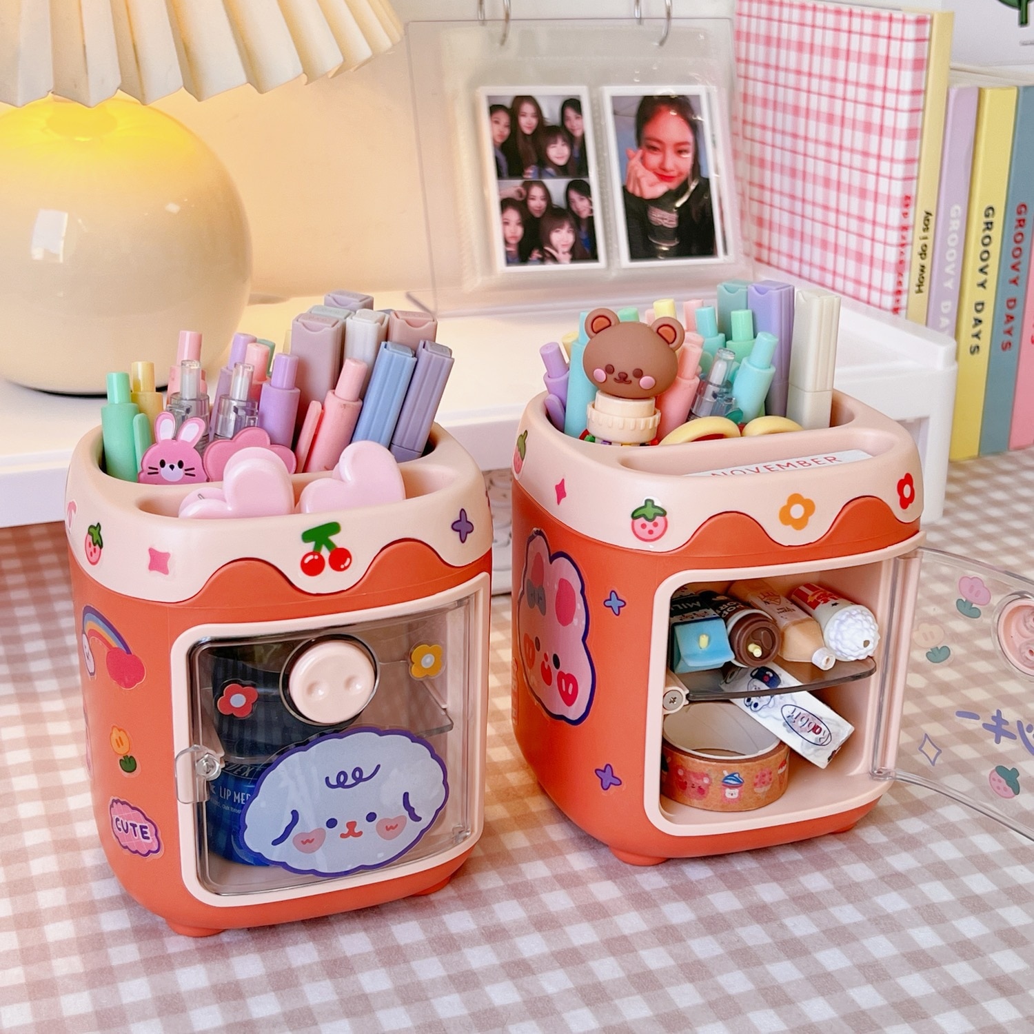 1PC Kawaii Pig Pen Pencil Pot Holder Brush Storage Container Desk Organizer Multifunction washi tape Stationery Office Supplies 1PC Kawaii Pig Pen Pencil Pot Holder Brush Storage Container Desk Organizer Multifunction washi tape Stationery Office Supplies