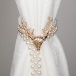 Elastic Metal Curtain Strap Tie