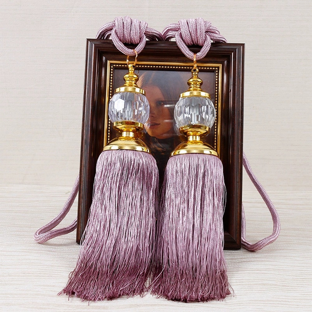 2Pair Luxury Curtain Holdbacks Rope Tie Backs Tassel Tiebacks Beaded Ball Home Decor Curtain Tiebacks Tie Rope Accessory 2Pair Luxury Curtain Holdbacks Rope Tie Backs Tassel Tiebacks Beaded Ball Home Decor Curtain Tiebacks Tie Rope Accessory