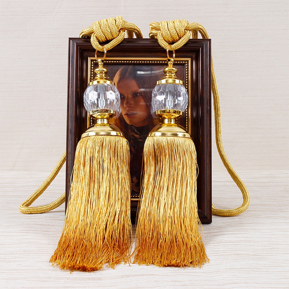 2Pair Luxury Curtain Holdbacks Rope Tie Backs Tassel Tiebacks Beaded Ball Home Decor Curtain Tiebacks Tie Rope Accessory 2Pair Luxury Curtain Holdbacks Rope Tie Backs Tassel Tiebacks Beaded Ball Home Decor Curtain Tiebacks Tie Rope Accessory