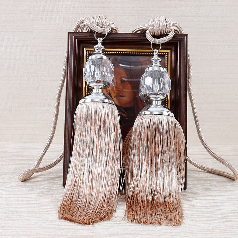 2Pair Luxury Curtain Holdbacks Rope Tie Backs Tassel Tiebacks Beaded Ball Home Decor Curtain Tiebacks Tie Rope Accessory 2Pair Luxury Curtain Holdbacks Rope Tie Backs Tassel Tiebacks Beaded Ball Home Decor Curtain Tiebacks Tie Rope Accessory