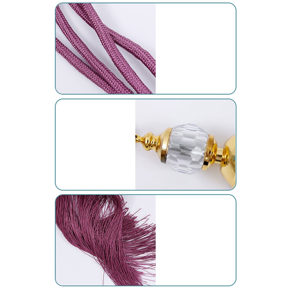 2Pair Luxury Curtain Holdbacks Rope Tie Backs Tassel Tiebacks Beaded Ball Home Decor Curtain Tiebacks Tie Rope Accessory 2Pair Luxury Curtain Holdbacks Rope Tie Backs Tassel Tiebacks Beaded Ball Home Decor Curtain Tiebacks Tie Rope Accessory