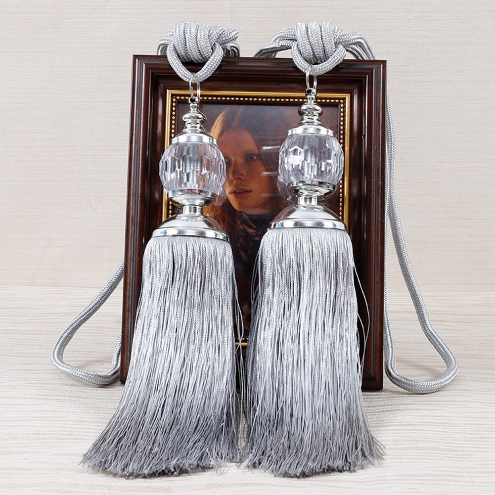 2Pair Luxury Curtain Holdbacks Rope Tie Backs Tassel Tiebacks Beaded Ball Home Decor Curtain Tiebacks Tie Rope Accessory 2Pair Luxury Curtain Holdbacks Rope Tie Backs Tassel Tiebacks Beaded Ball Home Decor Curtain Tiebacks Tie Rope Accessory