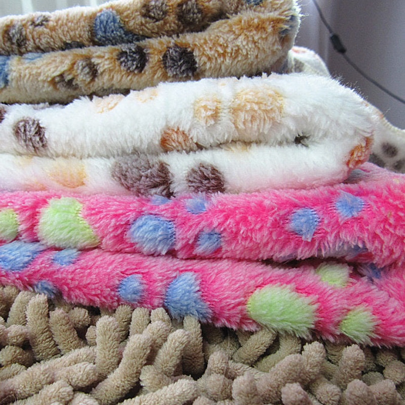 Hot Warm Pet Fleece Blanket Bed Mat Pad Cover Cushion for Dog Cat Puppy Animal Winter Supplies