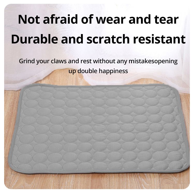 Dog Cooling Mat Breathable Blanket Summer Washable Ice Silk Pads Cushion Indoor Seat Prevent Sunstroke