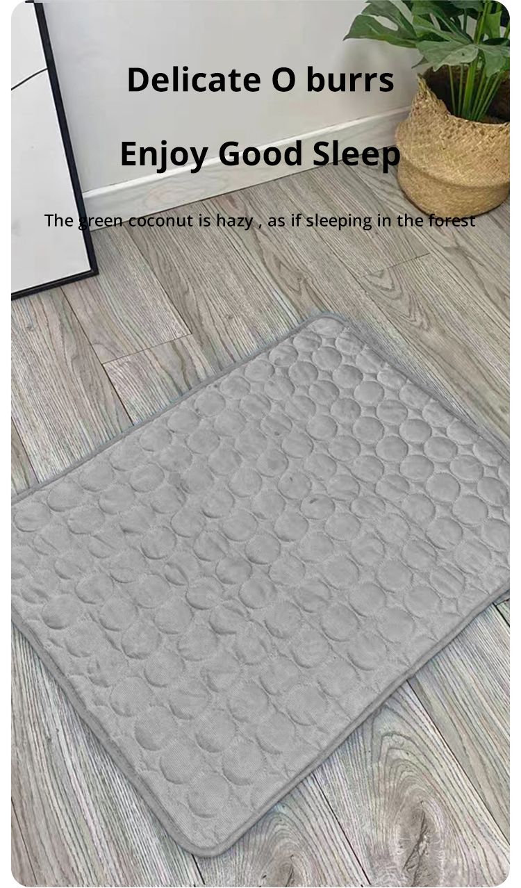 Dog Cooling Mat Breathable Blanket Summer Washable Ice Silk Pads Cushion Indoor Seat Prevent Sunstroke