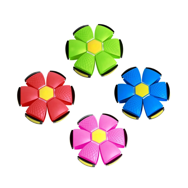 Dog Toys Flying UFO Saucer Ball Interactive Outdoor Sports Training Games Magic Deformation Flat Throw Disc Ball Pet Supplies
