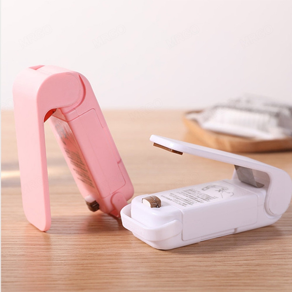 Mini Plastic Bag Sealer Machine Storage Bag Clip Sealing Machine Portable Sealer Packing Seal for Food Snack Kitchen Gadgets