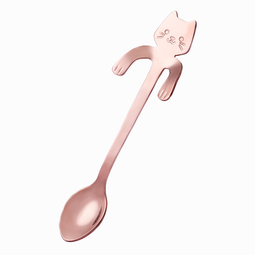 Stainless Steel Coffee Spoon Lovely Cute Cat Shape Teaspoon Dessert Snack Scoop Ice Cream Mini Spoons Tableware Kitchen Tools Stainless Steel Coffee Spoon Lovely Cute Cat Shape Teaspoon Dessert Snack Scoop Ice Cream Mini Spoons Tableware Kitchen Tools