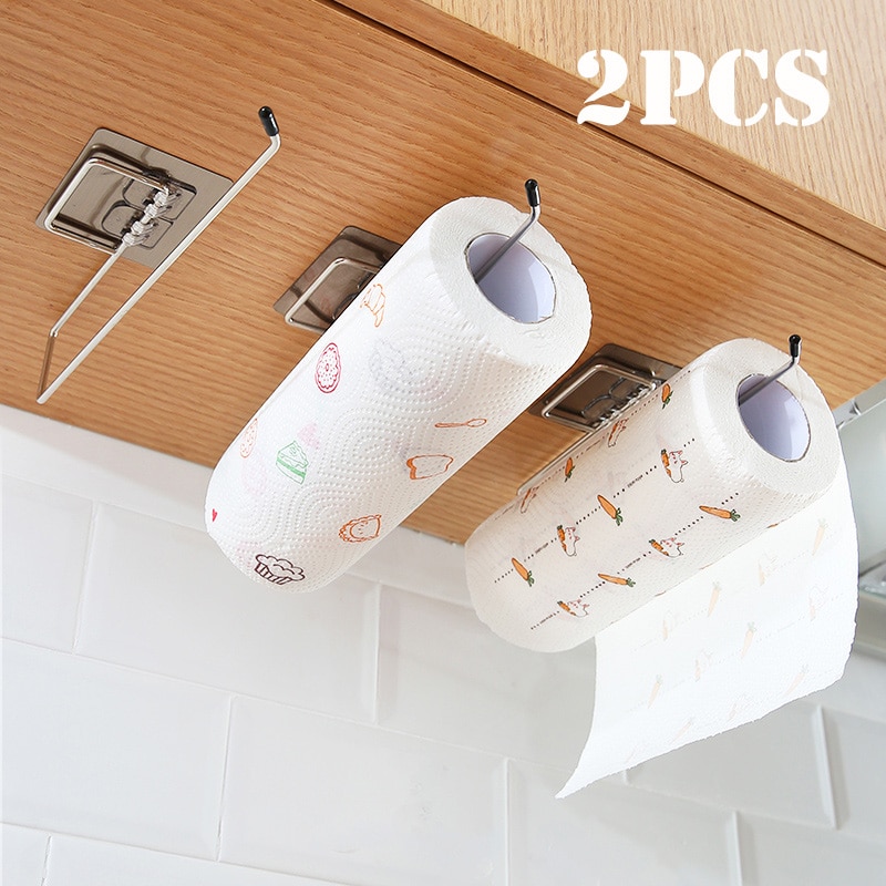 1/2pcs Hanging Toilet Paper Holder Roll Paper Holder Bathroom Towel Rack Stand Kitchen Stand Paper Rack Home Storage Racks 1/2pcs Hanging Toilet Paper Holder Roll Paper Holder Bathroom Towel Rack Stand Kitchen Stand Paper Rack Home Storage Racks