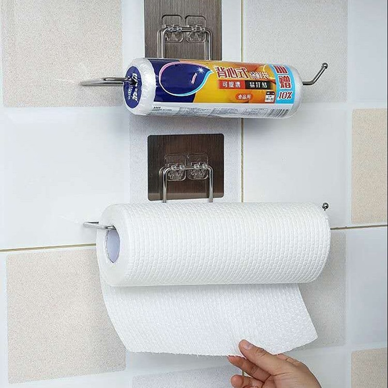 1/2pcs Hanging Toilet Paper Holder Roll Paper Holder Bathroom Towel Rack Stand Kitchen Stand Paper Rack Home Storage Racks 1/2pcs Hanging Toilet Paper Holder Roll Paper Holder Bathroom Towel Rack Stand Kitchen Stand Paper Rack Home Storage Racks