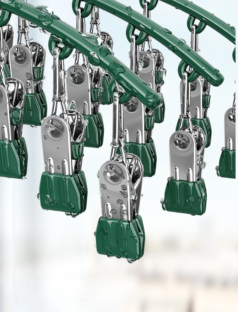 32 Clips Folding Clothes Dryer Hanger Windproof Socks Underwear Drying Rack Household Children Adults Storage Laundry Rack 32 Clips Folding Clothes Dryer Hanger Windproof Socks Underwear Drying Rack Household Children Adults Storage Laundry Rack